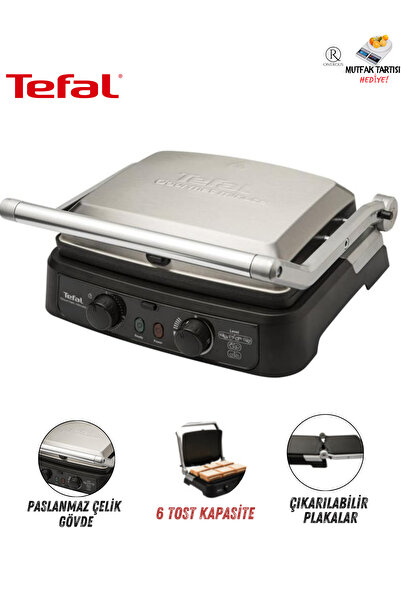 TEFAL 2000w Ve Zaman Ayarlayıcı Özelliği Elektrikli Premium Izgara Ve Tost Ma...