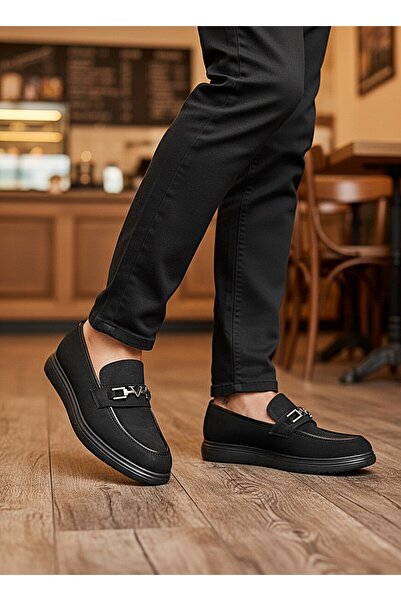 KAFKASLAR AYAKKABI TOKA ДЕТАЙЛНИ МАТОВИ ЧЕРНИ МЪЖКИ ОКСФОРД ЛОФЪРИ МОДЕЛ КЛАС...