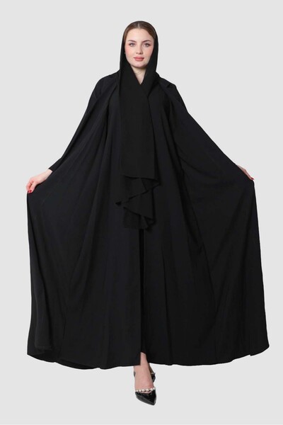mothhela Stylish abaya with a mauve inner layer