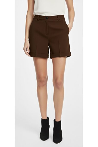 Butik Kısa Cepli Fermuarlı Düğmeli Duble Paca Şort Urun Boy 40 Cm