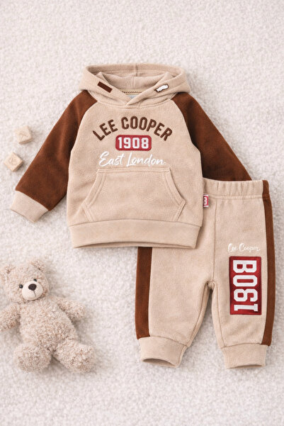 Lee Cooper Trening pentru bebeluși băieți, colecția 2025, 2 piese, 100% polie...