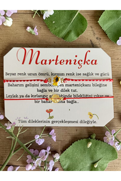 Home Marteniçka sitrin taşı ve seramik boncuklu bileklik