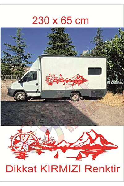 EYBA STİCKER ملصق بوصلة المنارة 230x65 سم 1 قطعة