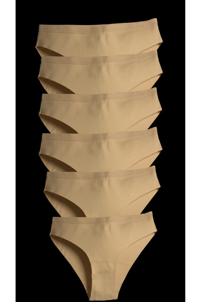 Berrak Lazer Kesim Beli Dikişli Kadın Külot 6’lı Paket