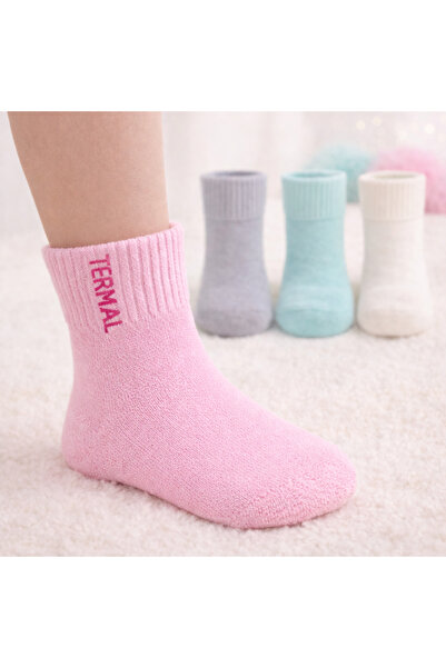 Hobins Sportswear & Company 4 Çift Kışlık Termal Havlu Bebek Çorabı Ve Çocuk ...