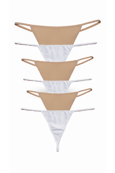 Papatya İp Detaylı Tanga 6’lı Paket