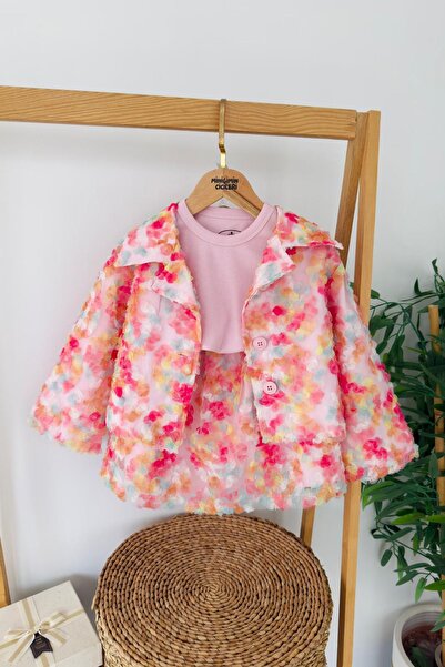 Minigimin Cicileri Сладко комплектче с цветя за моето малко момиченце - розово