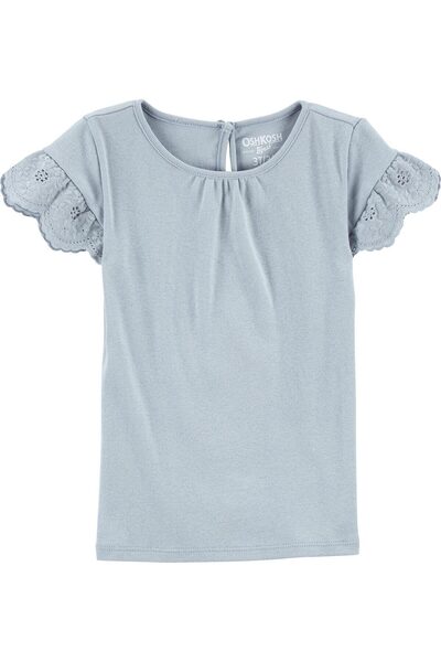 OshKosh Little Girl's Short Sleeve T-shirt Blue