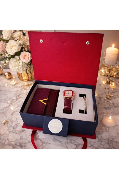 velve Set cadou pentru femei JESOU COLLECTION, ceas dama, portofel si bratara...
