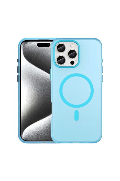 KILIF HOUSE حافظة متوافقة مع آيفون 15 برو، معدنية بأزرار، نحيفة بلون غير لامع...