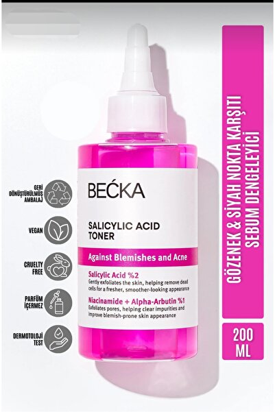 Genel Markalar Leke Karşıtı Cilt Salisilik Asit %2 Glikolik Asit%1 Aha Tonik ...