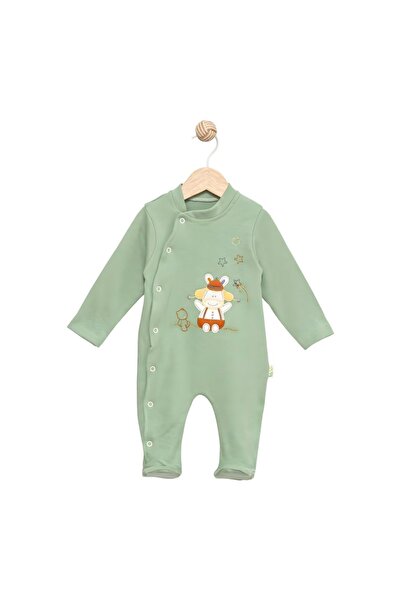 Efemkids 3/12 Ay Unisex 2'li %100 Pamuklu Bebek Tulum Bereli Nakışlı Yenidoğa...