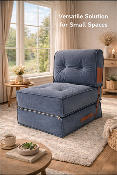 PUFYMAX Comfy PLUS Yeni Nesil Bohem Tekli Koltuk,yataklı Katlanır Berjer,yer ...