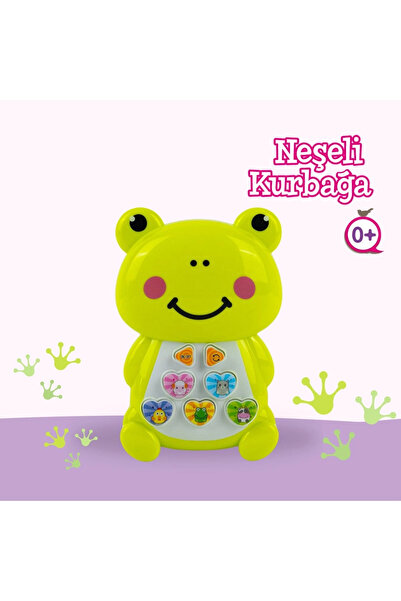 BABYCİM Neşeli Kurbağa Bebek Oyuncağı | Işıklı Sesli Eğitici Oyuncak |