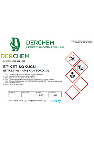 DERCHEM ETİKET VE BANT TEMİZLEYİCİ
