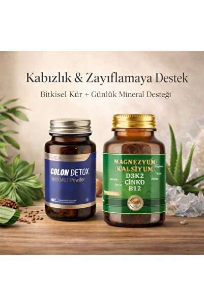 babaki Kombine Güç Paketi – Magnezyum Kompleks & Colon Detox | 2’li Kofre