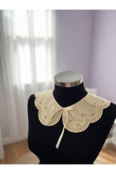 Tint and Treats Pamuk Fisto Dantel Yaka (Saten Kurdele Bağlamalı)