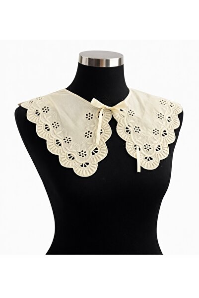 Tint and Treats Pamuk Fisto Dantel Yaka (Saten Kurdele Bağlamalı)