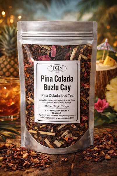 TOS The Organic Spices Pina Colada Buzlu Çay 40 gr (1. Kalite) Pina Colada Ic...