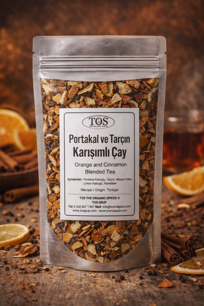 TOS The Organic Spices Orange and Cinnamon Blend Tea - 40 Gr (1St) Quality) O...