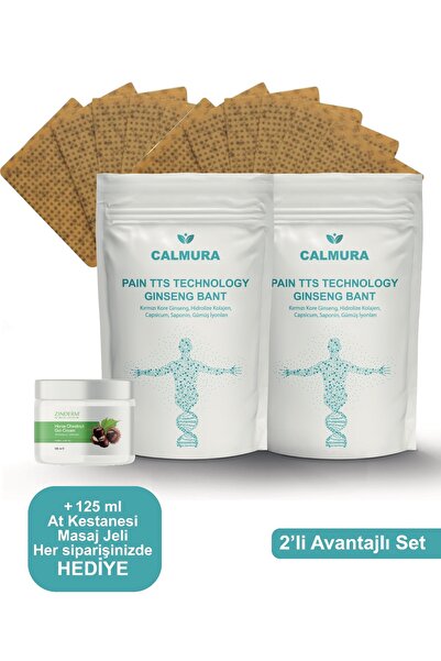 Calmura Hızlı Etkili Doğal Ginseng Ağrı Bandı Uzun Süreli Etki Transdermal Ba...