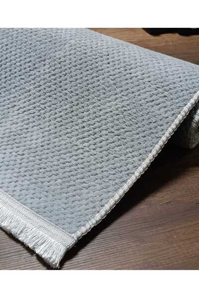 CANOO HALI HOME GRİ Kaymaz Taban Modern Tasarım Özel Ölçü Salon Oturma Odası ...