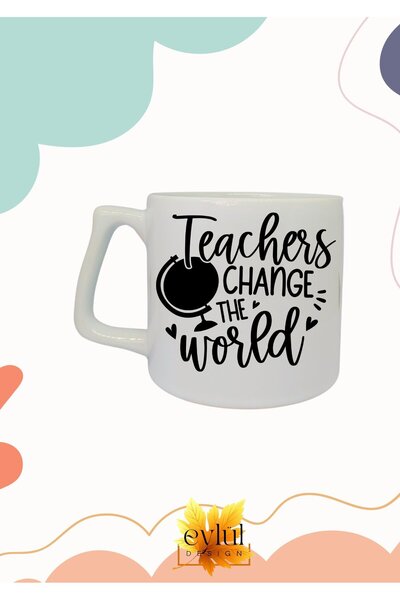 Eylül Design Teacher Themed Special Design Printed Luxury Ceramic Mug Cup Tea...