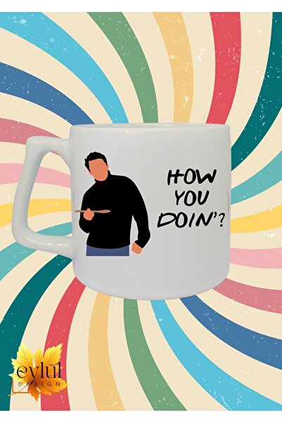 Eylül Design الأصدقاء تحت عنوان جوي كيف تفعل؟كوب سيراميك فاخر مطبوع عليه كوب ...