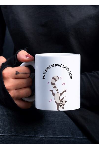 Eylül Design كوب كوب مطبوع بتصميم خاص من سلسلة We Need to Dance - كوب قهوة هد...