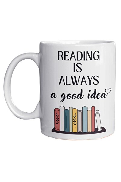 Eylül Design القراءة هي دائمًا فكرة جيدة، كتاب مكتوب بموضوع ممتع، تصميم خاص، ...