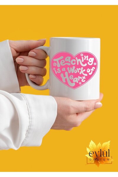 Eylül Design Teacher Special Design Printed Mug Cup Coffee Cup - Teacher's Da...