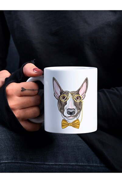 Eylül Design Dog With Glasses Special Design Printed Mug Cup Funny Mug Cup An...