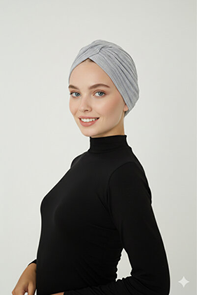 elysianfidan Sa šljokicama Cross Postavljeno svetlo sivi gotov turban hidžab ...