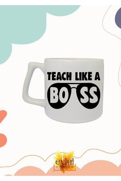 Eylül Design Teacher Themed Special Design Printed Luxury Ceramic Mug Cup Tea...