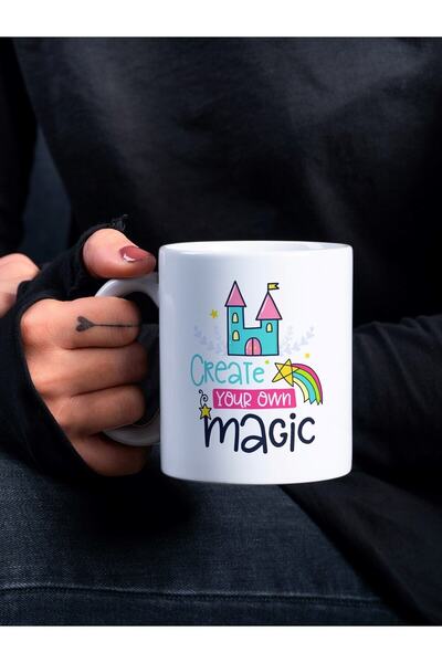 Eylül Design سلسلة حروف ملونة بتصميم مخصص، كوب مطبوع، كوب ممتع، كوب قهوة