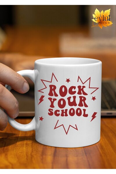 Eylül Design Teacher Special Design Printed Mug Cup Coffee Cup - Teacher's Da...