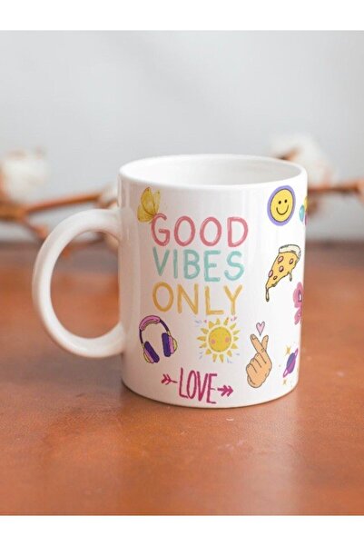 Eylül Design Karma Motivation Themed Special Design Printed Mug Cup Gift Tea-...