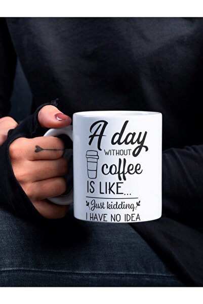 Eylül Design Coffee Themed Fun Written Special Design Printed Mug Cup Gift Te...