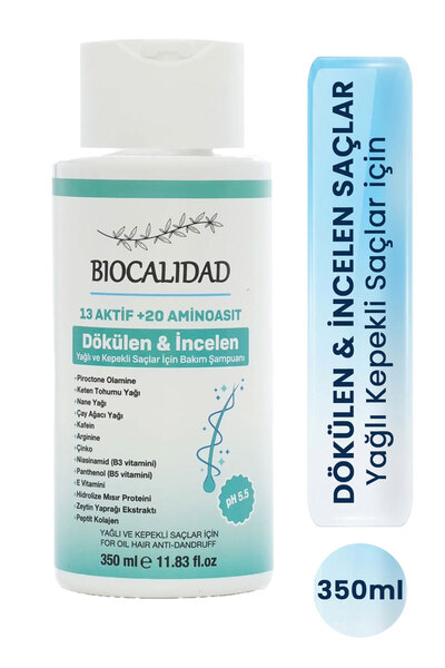 biocalidad Yağlı ve Kepekli/ Dökülen ve İncelen Saçlar için Bakım Şampuanı
