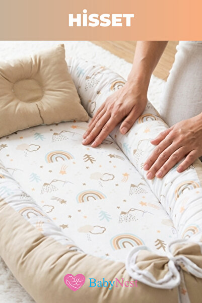 Babynest Yatak ve Ortopedik Yastık Gökkuşağı Bej