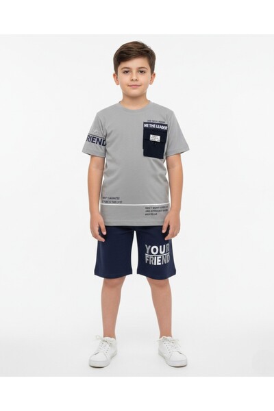 Egelite ХЛОПЧИКИ ЛІТНІ 3-10 РОКІВ З ПРИНТОМ ШОРТИ З КОРОТКИМ РУКАВОМ ВЕРХНІЙ ...