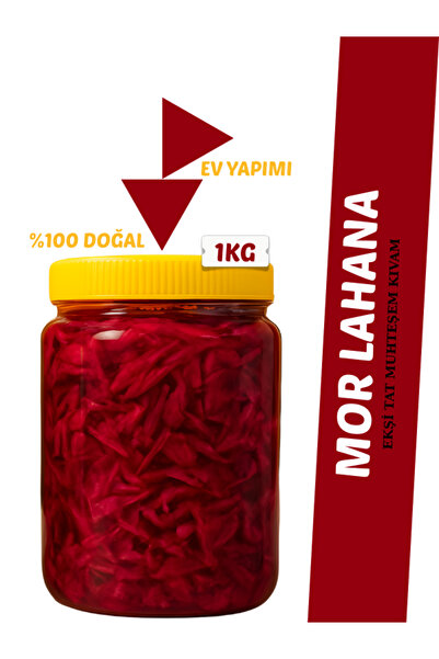 Baharat Şefi Doğal Mor Lahana Turşusu 1KG