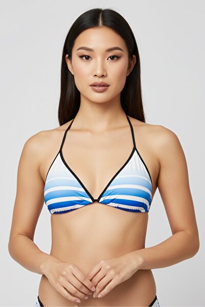 VILEBREQUIN Women Stripe Padded Bikini Top, Ocean