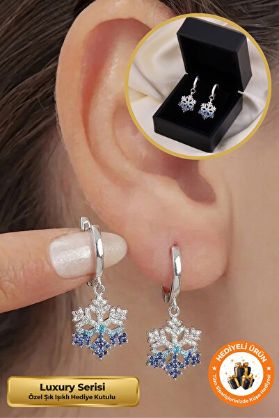 Lucente Jewellery Işıklı Hediye Kutulu Kar Tanesi 925 Ayar Gümüş Kaplama Hedi...