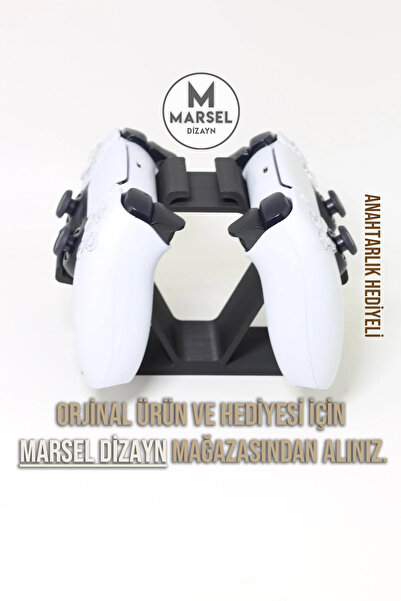 MarselDizayn Gamepad - Oyun Kolu Standı | PS5 PS4 Xbox PC Uyumlu | Üstten Art...