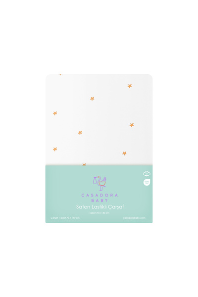 Casadora Baby شرشف مطاطي للأطفال 100% قطن ساتان من ستارز - 70x140 سم