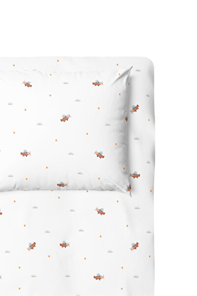 Casadora Baby Happy Tony 100% Pamuk Saten Bebek Lastikli Çarşaf Seti - 100x20...