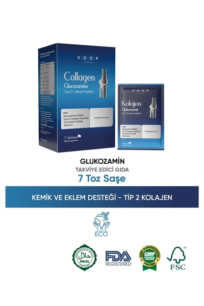 VOOP Kompleks Formülü Tip 2 Collagen Glukozamin - 7 Toz Saşe