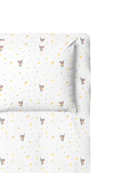 Casadora Baby Koko %100 Pamuk Saten Bebek Lastikli Çarşaf Seti 70 x 140 cm