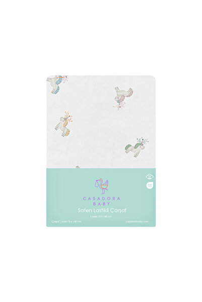 Casadora Baby Astra 100% Pamuk Saten Lastikli bebek carsaf 70x140